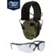 OpticsPlanet Exclusive Walkers Xtreme Digital Razor Muffs with Shooting Glasses Combo, Olive Drab Green, GWP-XDRSEMSGL-ODG