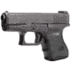 Hogue Wrapter Adhesive Grip For Glock 26, 27, 33, 39, Small Frame Sub-Compact Generation 3, Rubber Black, 18630