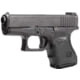 Hogue Wrapter Adhesive Grip For Glock 26, 27, 33, 39, Small Frame Sub-Compact Generation 3, Rubber Black, 18630