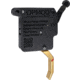 OpticsPlanet Exclusive Rise Armament OPMOD Reliant Hex-C Action Drop-in Rifle Trigger, Remington 700, Curved, 2-5lb, Black/Gold, 850062094208