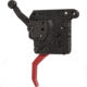 OpticsPlanet Exclusive Rise Armament OPMOD Reliant Hex-C Action Drop-in Rifle Trigger, Remington 700, Curved, 2-5lb, Black/Red, 850062094192