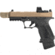 OpticsPlanet Exclusive Strike Industries Micro QUAD V Threaded 9mm Compensator, 1/2x28, Cerakote, Flat Dark Earth, SI-MC-QUAD-V-FDE