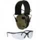 OpticsPlanet Exclusive Walkers Xtreme Digital Razor Muffs with Shooting Glasses Combo, Olive Drab Green, GWP-XDRSEMSGL-ODG
