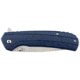 OpticsPlanet Exclusive OpticsPlanet Spring Assisted Folding Knife, 7.5in Overall, Blue Handle, Silver Steel Blade, OP-A094