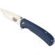 OpticsPlanet Exclusive OpticsPlanet Spring Assisted Folding Knife, 7.5in Overall, Blue Handle, Silver Steel Blade, OP-A094