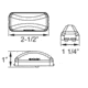 Optronics Led M/C Mark Kit One Diode, Red, AL90RK