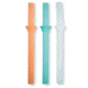 Orca Stepfit Flex Straw Pack of Three, Multi Colored, UNIST3