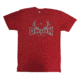 Orion Coolers T-shirt with Large Logo Front and Made by Jackson Kayak Star Back, Large, Heather Red 91282