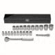 Wright Tool 22pc. 1/2indr. Metric Socket S 875-472, Unit PK