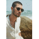 OTIS FLINT REFLECT Sunglasses, Matte Black/Flash Mirror Violet, 51-21-140, 134-2003