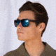 OTIS LIFE ON MARS Sunglasses, Black Woodland Matte/Mirror Blue Polar, 55-17-135, 21-2101P