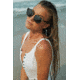 OTIS SCARLETT Sunglasses - Womens, Dark Tort/Neutral Grey Polar, 55-19-140, 133-2002P-IC