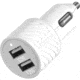 OtterBox Lightning to USB-A Car Charging Kit Standard 1m, White/Nimbus Cloud, 78-52698
