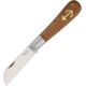 OTTER-Messer Large Anchor Knife Sapeli Wood Folding Knife,2.75in,Carbon Steel,Standard Edge,Sheepsfoot,Satin,Brown,Sapeli Wood Handle, 173