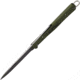 OTTER-Messer Large Mercator Carbon Folding Knife, 4.38in Closed, 3.38in Satin Carbon Steel Spear Point Blade, Olive Stainless Steel Handle, 10-426 K OL