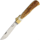 OTTER-Messer Safety Knife Stag, 3.5 satin finish carbon steel blade, Stag handle, 05 HH