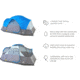 Outbound 8-Person 3-Season Lightweight Dome Tent w/Carry Bag and Rainfly, Blue, CTI0765455