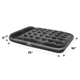 Outbound Double Air Mattress w/ Built-In Foot Pump and Pillow, CTI0765561