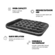 Outbound Double Air Mattress w/ Built-In Foot Pump and Pillow, CTI0765561