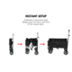 Outbound Outdoor Collapsible Utility Wagon, 150 lb Capacity, Black, CTI0763211