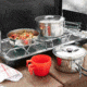 Outbound Portable Propane Gas Camping Stove w/2 Burners, Black, CTI07658131