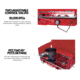 Outbound Portable Propane Gas Camping Stove w/2 Burners, Red, CTI0765813
