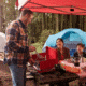 Outbound Portable Propane Gas Camping Stove w/2 Burners, Red, CTI0765813
