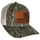 Outdoor Cap Bottomland Trucker w/ USA Flag Leather Patch, USA771CAMO