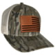 Outdoor Cap Bottomland Trucker w/ USA Flag Leather Patch, USA771CAMO