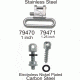 Outdoor Connection Talon Swivel Set, Stainless Steel/electroless nickel, 1 in. TAL-79470