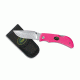 Outdoor Edge Cutlery Grip Babe Folder Knife, Pink, Clam Pack, 3.2in. Blade 101964