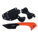 Outdoor Edge Cutlery Le Duck Fixed Blade Knife,2.5in 8Cr14 Stainless Blade,Orange/Black Rubberized TPR Handle LDB-20