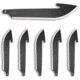 Outdoor Edge Cutlery 2.5in Drop Point Black Blade Pack, Black Oxide, Drop Point Blades, 6 Pack, RR25K-6C