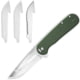 Outdoor Edge Cutlery Razorvx3 Folding Knife, 3 in, Japanese 420J2 Stainless Steel VX330B