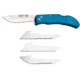Outdoor Edge Cutlery Outdoor Edge Razor Carry W/4 Blades Folding Knife, 3 in Blade, Stainless Steel, P24RX304C