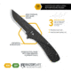 Outdoor Edge Cutlery Razor VX1 Spring Assist Folding Knife, 3in, Black Japanese 420J2 Stainless Blade, Black Aluminum Handle, VX130BC