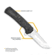 Outdoor Edge Cutlery RAZORVX5 Carbon Fiber/G10, Stainless Flipper, Spring Assist, Ceramic Ball Bearing Knife, 3in, Carbon Fiber, VX530A-C