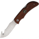 Outdoor Edge Cutlery Pocket Hook Wood Folding Knife, 4in Closed, 3in Satin Guthook Blade, Brown Wood Handle, OEPH20WB