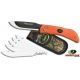 Outdoor Edge Cutlery Razor-Blaze Knife w/ 6 Blades, Orange Handle