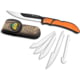 Outdoor Edge Cutlery Razor-Bone Fixed Knife, 6-Blade Combo Set, 5in, Orange, Box, RBB-20