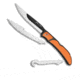 Outdoor Edge Cutlery Razor Bone 6 Blade Folding Knife, 3.5 in, Stainless Steel, Fillet Blade, Orange Handle, adult, BHQ-114763