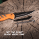Outdoor Edge Cutlery RAZOR HTX 3.5in Fixed Blade Knife, Grey/Orange, One Size, HTX35B6C
