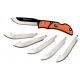 Outdoor Edge Cutlery Razor Lite Folding Knife, 2.5 in, 420, Drop Point, Grivory w/ rubberized TPR inserts, Orange/Black, RLB-30C