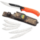 Outdoor Edge Cutlery Razor-Max Fixed Knife, 6-Blade Combo Set, 5in, Black, Blister, RMK-10C