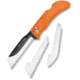Outdoor Edge Cutlery Razor Work Lockback Folding Knife, Japanese 420J2 stainless, Grivory, Orange, RWB-3070C