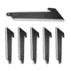 Outdoor Edge Cutlery RazorSafe Stainless Steel Utility Blade Pack, 3in, 6 Blades, Black, Clam Pack, RRU30K-6C