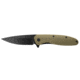 Outdoor Edge Cutlery Viddux Folding Knife, 3.15in, 4Cr14, Drop Point Blade, Glass-Filled Nylon, Green Handle, VD1C