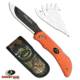 Outdoor Edge RO20C Razor Pro Folder 3.5'' 420J2 Stainless Razor/Zipper Orange