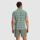 Outdoor Research Astroman Short Sleeve Sun Shirt - Mens, Balsam Plaid, M, 2822782708007