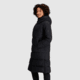 Outdoor Research Coze Down Parka - Womens, Solid Black, Small, 2775891677006